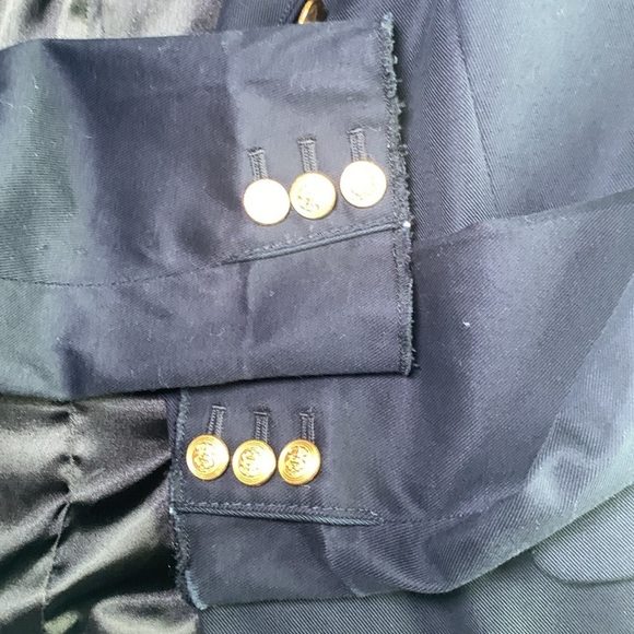 Club Monaco navy jacket with gold buttons size small - Picture 9 of 11